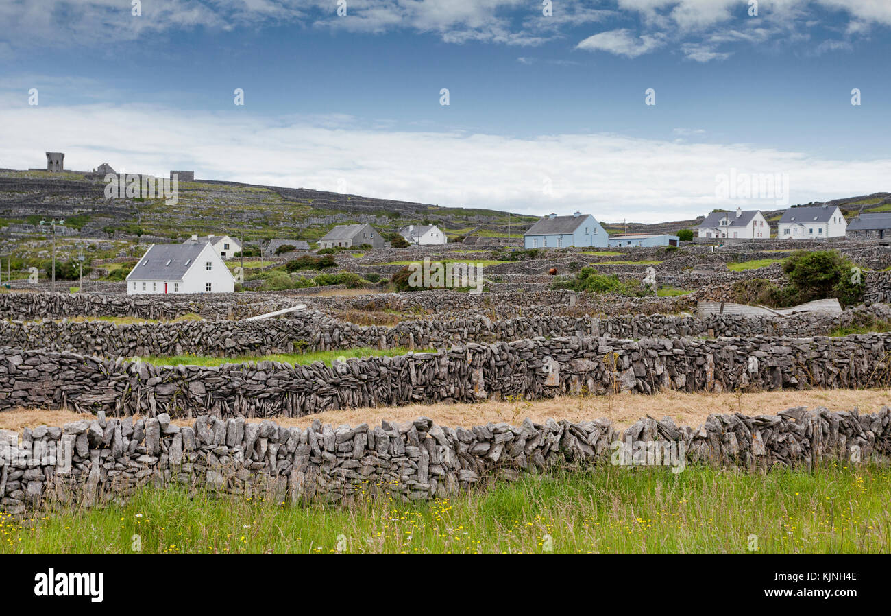 L'Inis Oírr paysage pittoresque d'Inisheer (), l'une des trois îles dans les îles d'Aran, dans le comté de Galway, Irlande. Banque D'Images