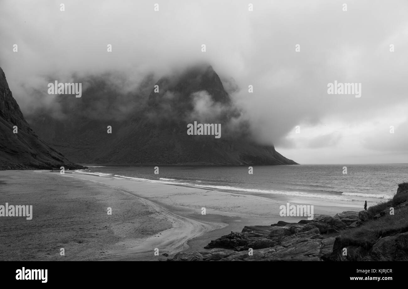 La plage cachée Banque D'Images
