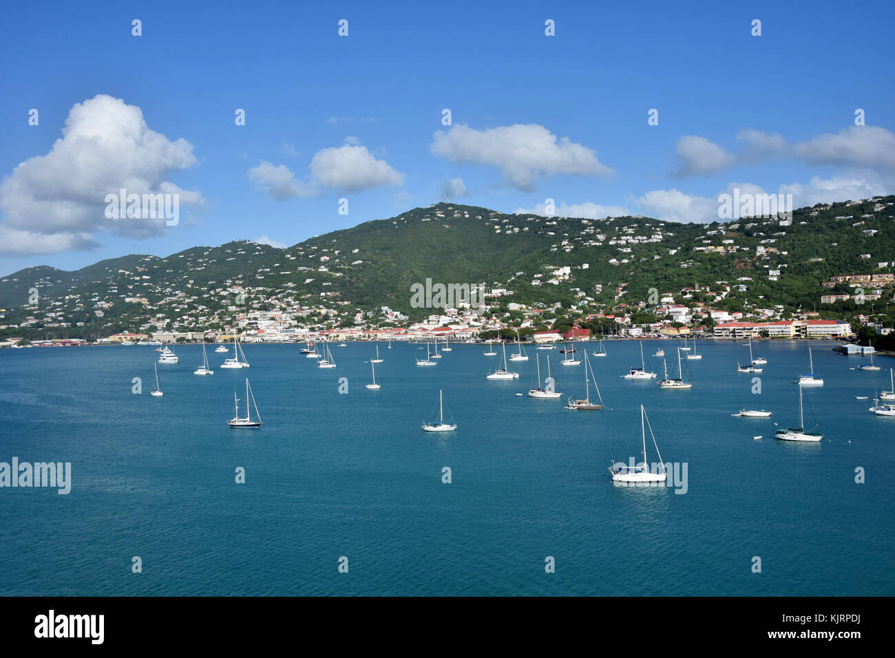 Paysages de l'île des Caraïbes de saint Thomas, îles Vierges américaines Banque D'Images