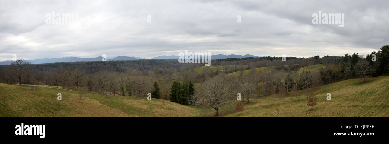 Smokey mountains vue panoramique à partir de la Caroline du Nord usa Banque D'Images