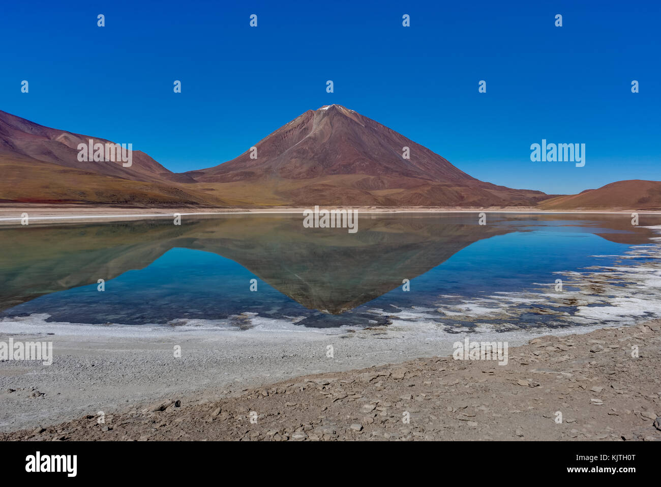 Photo prise en août 2017 dans l'Altiplano Bolivie, Amérique du Sud : la Bolivie Altiplano Laguna Verde Banque D'Images