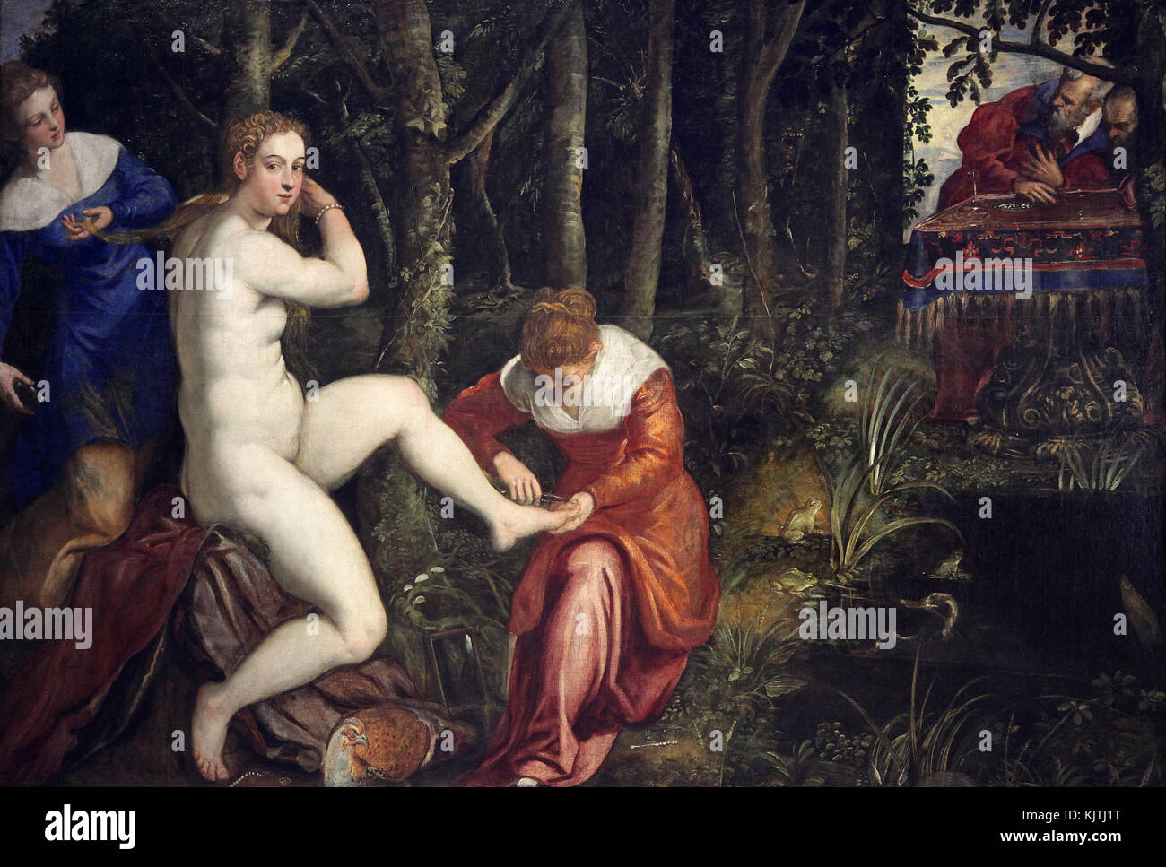 Susanna à la baignoire.de Jacopo Robusti, aka Tintoret 1518-1594 Banque D'Images