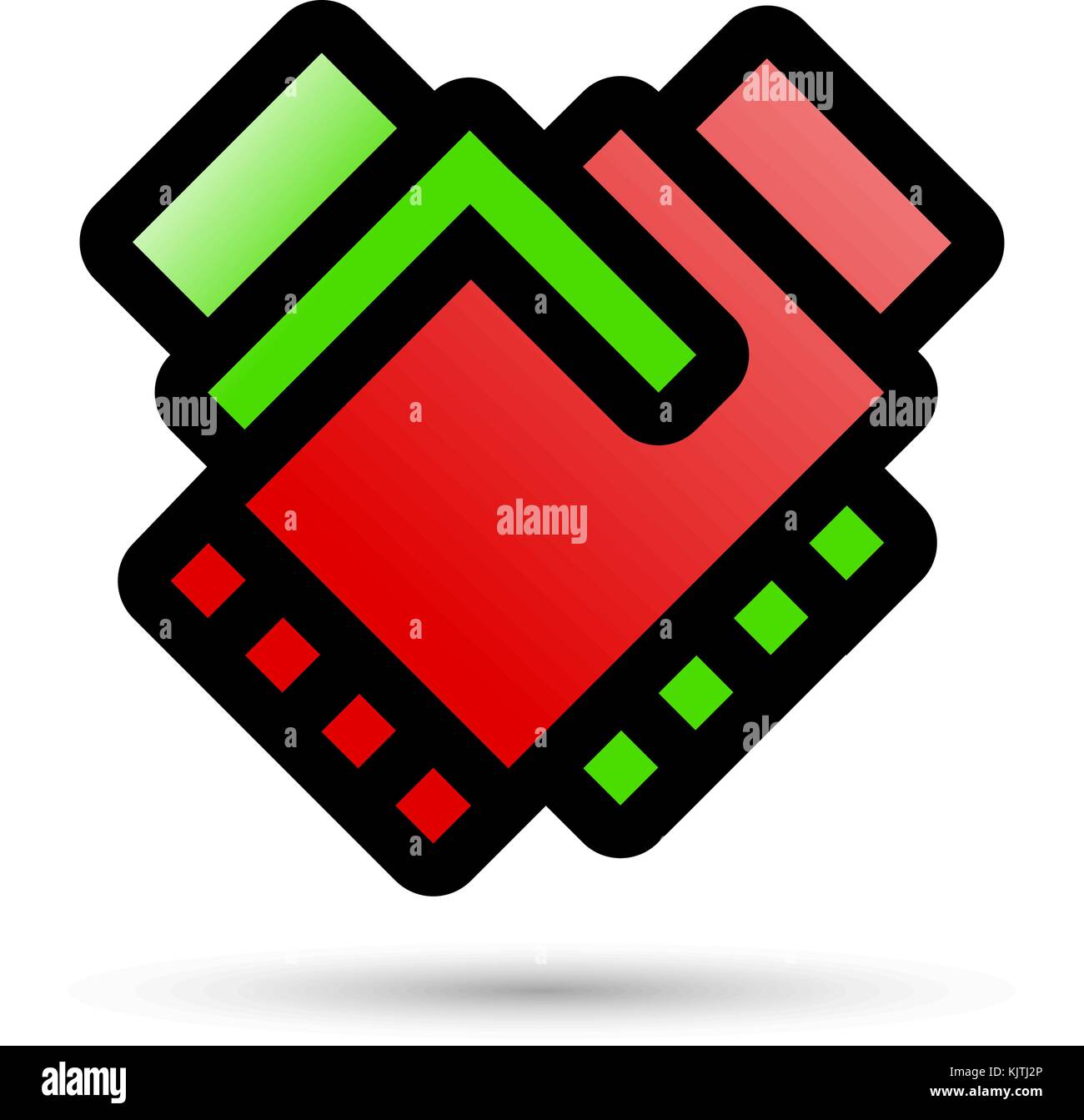 La liaison avec l'icône de télévision linéaire. La conclusion du contrat. funny cartoon style illustration Illustration de Vecteur