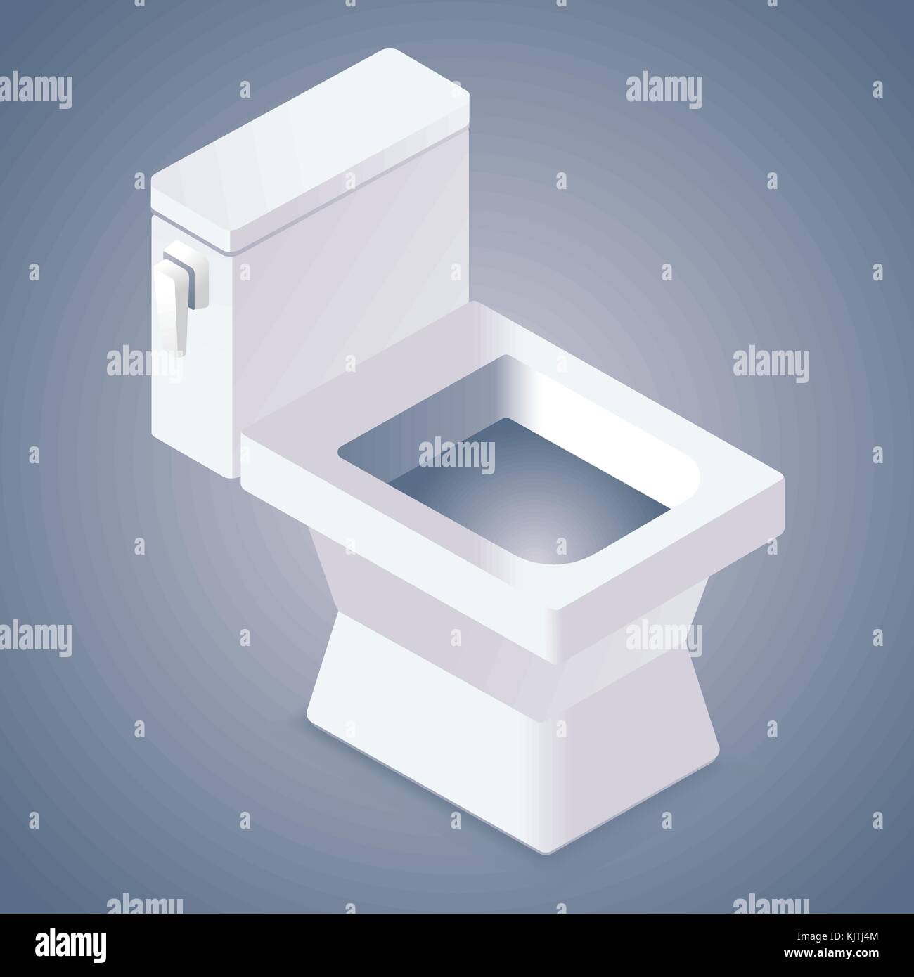 Icône toilettes réaliste Illustration de Vecteur