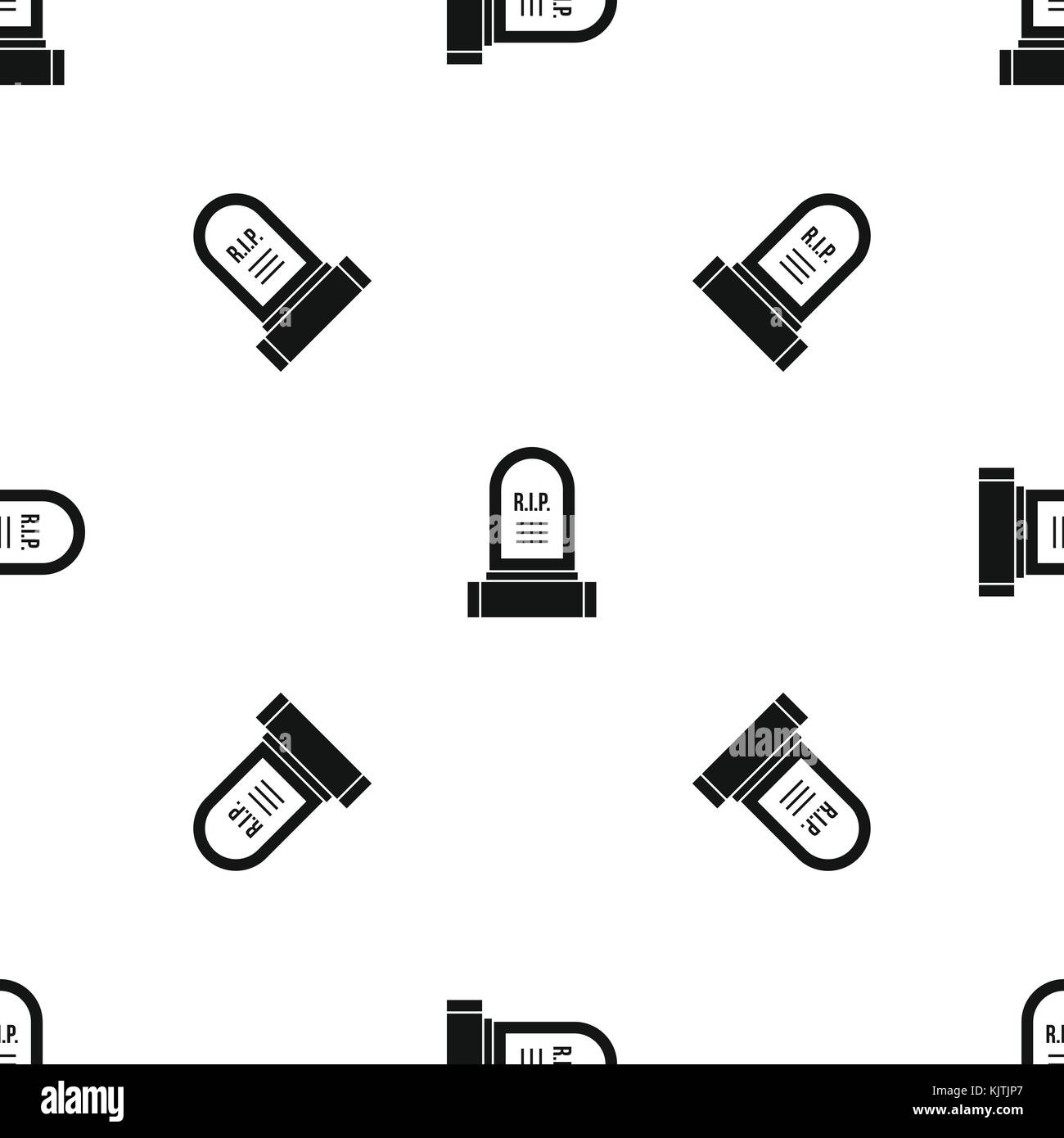 Pierre tombale noire transparente motif Illustration de Vecteur