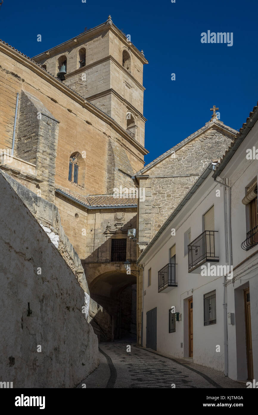 Espagne, Andalousie, Alhama de Granada, St.Marie de l'Incarnation church Banque D'Images