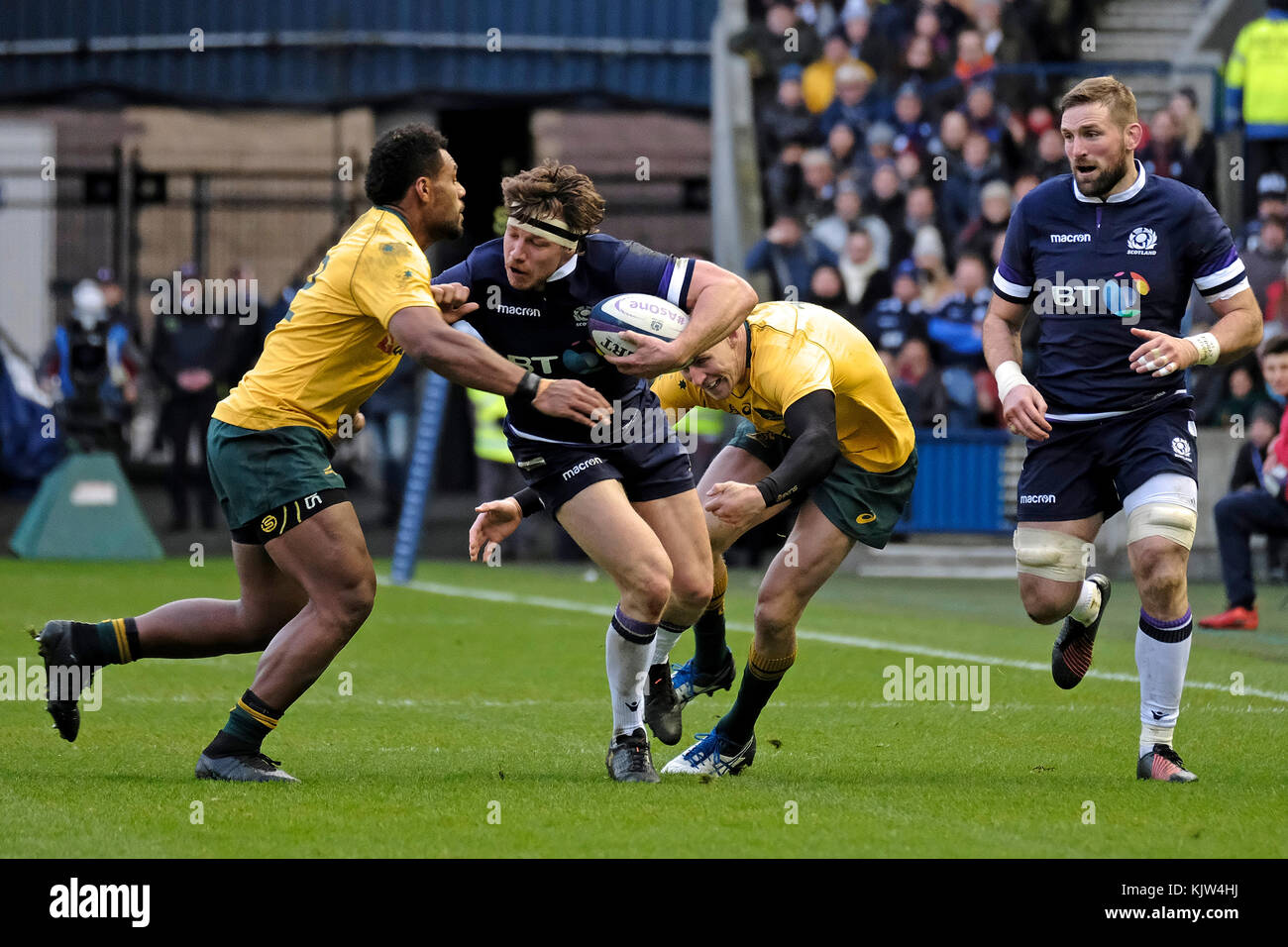 Bt, Édimbourg Murrayfield Stadium, au Royaume-Uni. 25 novembre, 2017. Les tests d'automne légende : Ecosse Australie hôte à bt stade Murrayfield dans le troisième et dernier de l'automne accueil tests. ( Crédit : rob gray/Alamy live news Banque D'Images