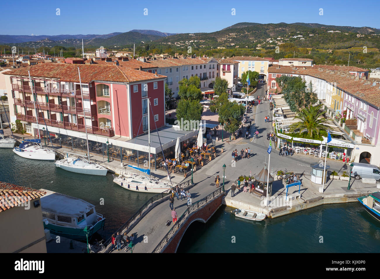 Port Grimaud Village et Port, Proche st tropez, Côte d'Azur, Riviera, sud de la france Banque D'Images