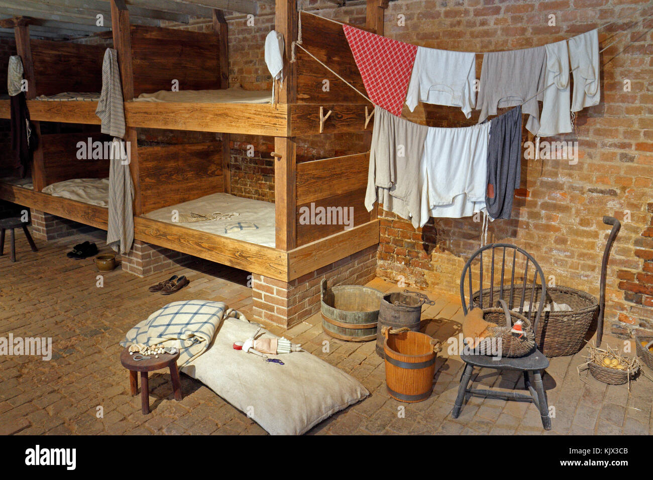 Les esclaves des femmes sur le Mount Vernon, Alexandria, Virginie. Banque D'Images