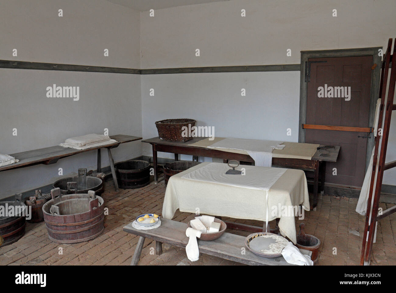Le lavoir sur le Mount Vernon, Alexandria, Virginie. Banque D'Images
