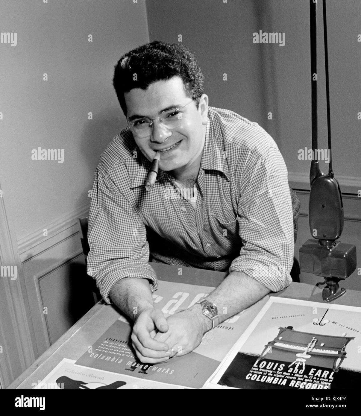 Alex Steinweiss, New York ca. La récolte 1947 avr. Banque D'Images