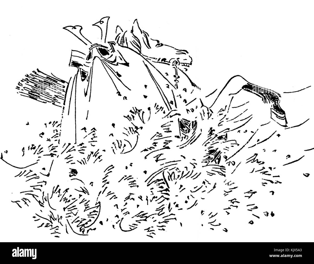 Tadatsuna Ashikaga Banque D'Images