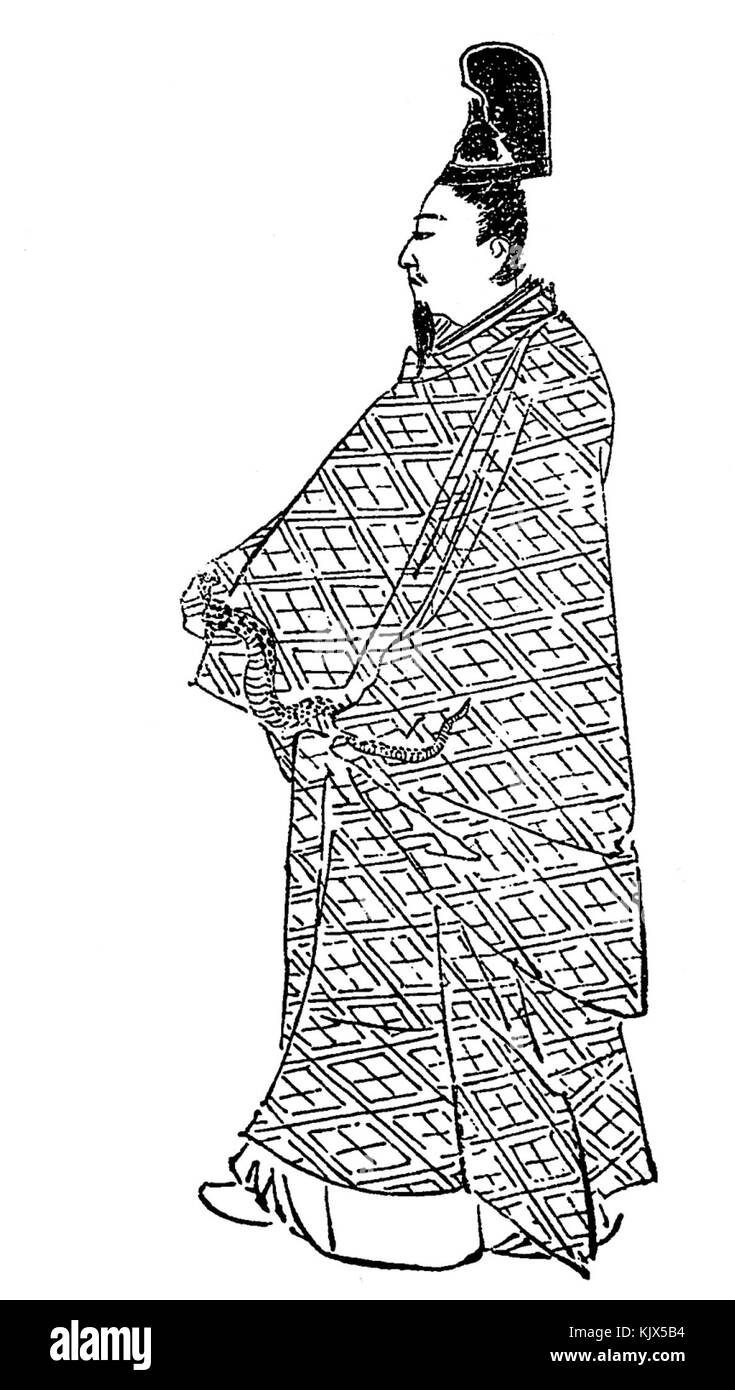 Taira no Shigemori est un chef militaire japonais éminent et membre du clan Taira. Il a joué un rôle important pendant la période Heian et est connu pour son leadership et son influence dans la guerre de Genpei. Banque D'Images