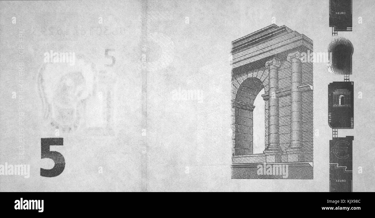 5 EUR Infrarouge 2S Banque D'Images