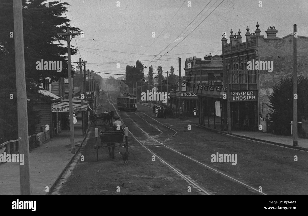 Dominion Road, dans les années 1900 Auckland Banque D'Images