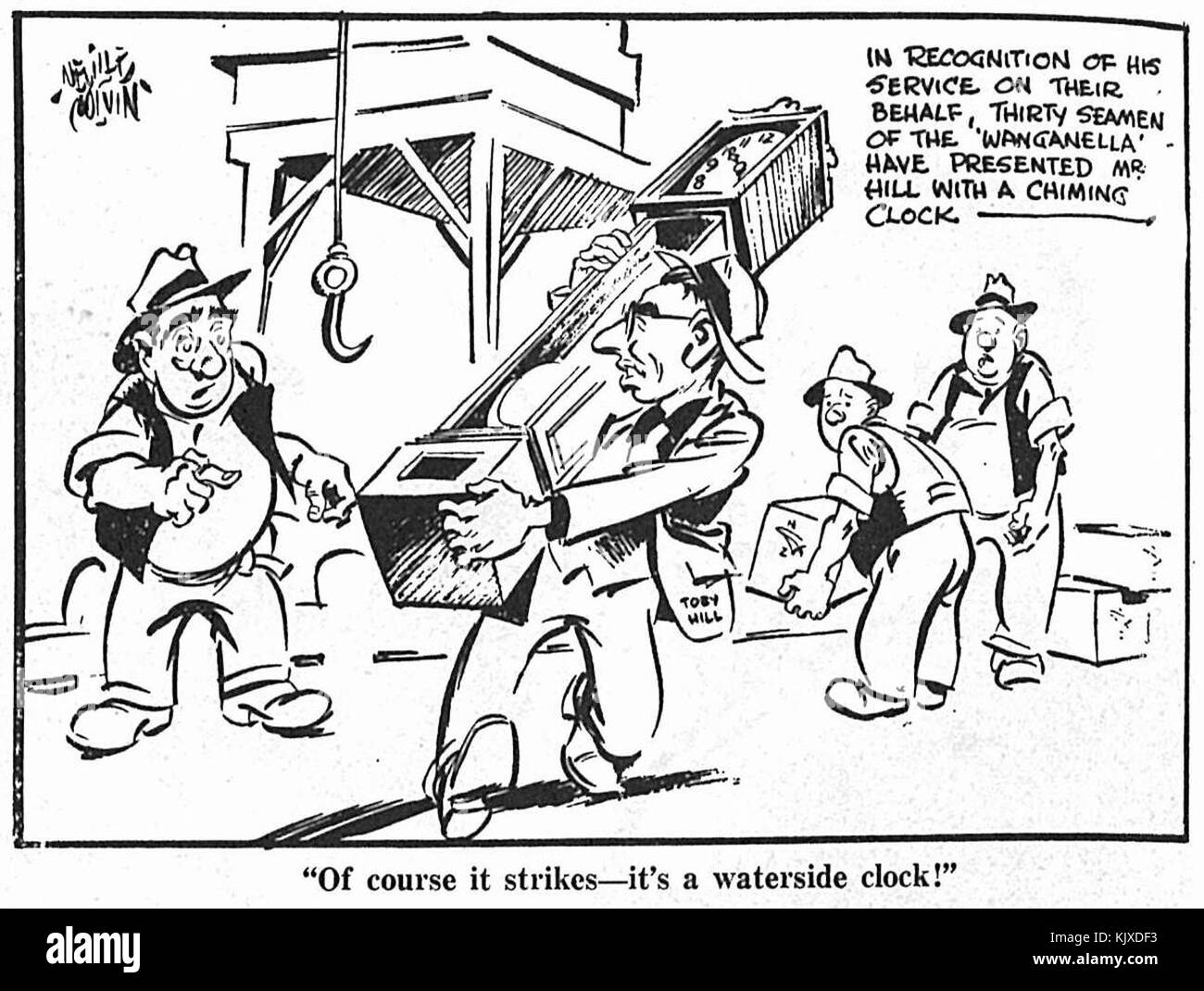 Ep 1951 colvin bien sûr qu'il frappe Banque D'Images