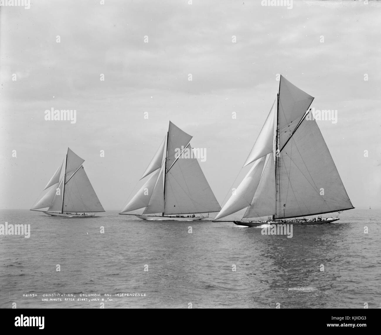 America's Cup 1901 Essais cliniques Banque D'Images