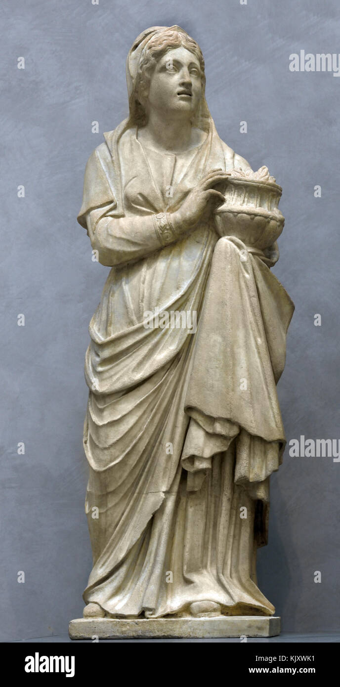 Santa - Saint Reparata, Arnolfo di Cambio 1300-10 1240 - 1300/1310, ( la Cattedrale di Santa Maria del Fiore de Florence - Cathédrale de Sainte Marie de la fleur 1336 ) Museo dell'Opera del Duomo Florence Italie italien. . Banque D'Images