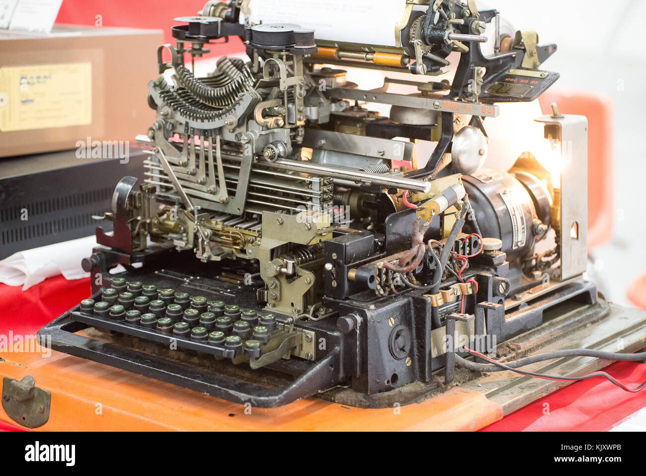 Message de transmission wwii Banque D'Images