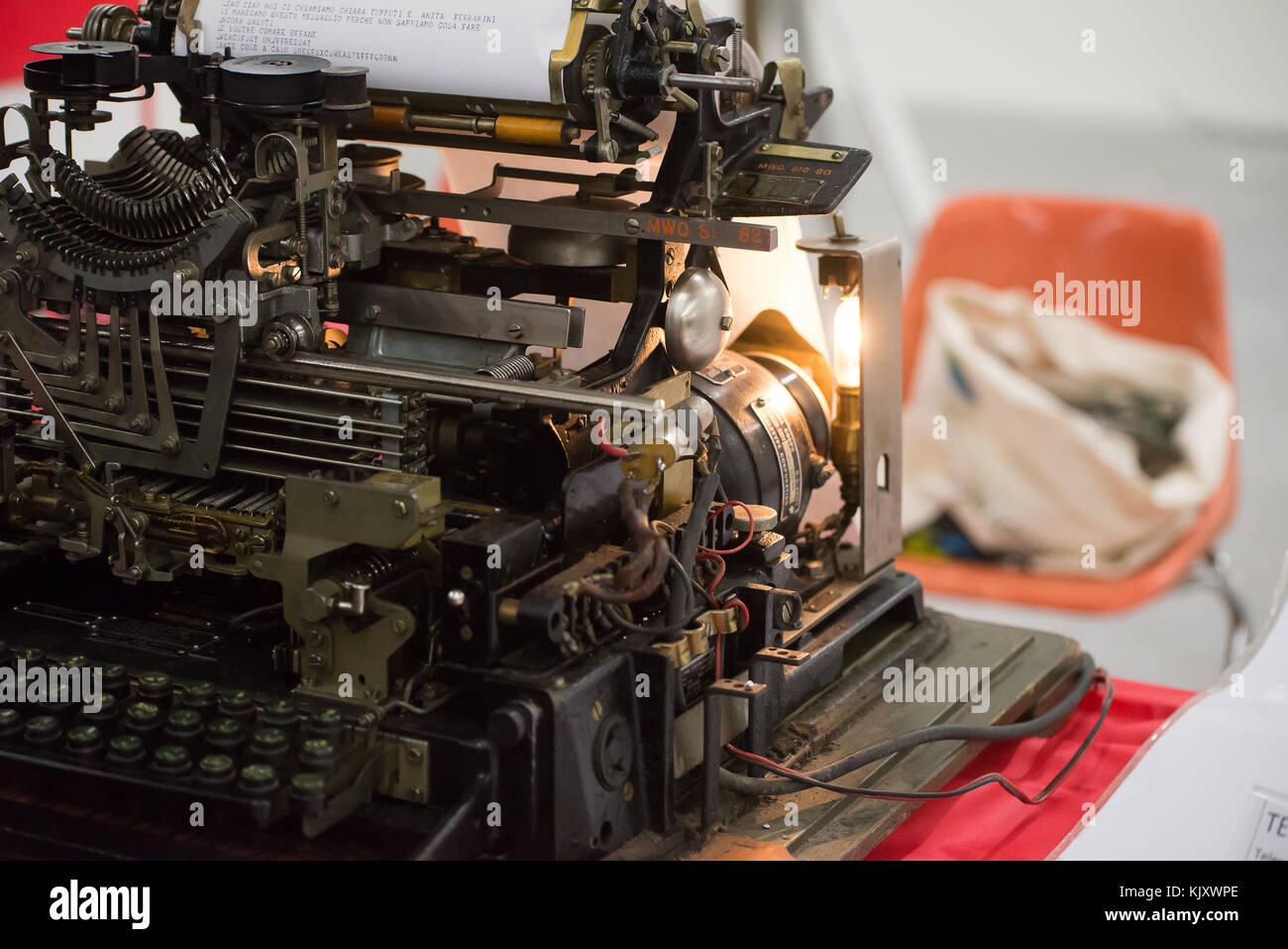 Message de transmission wwii Banque D'Images