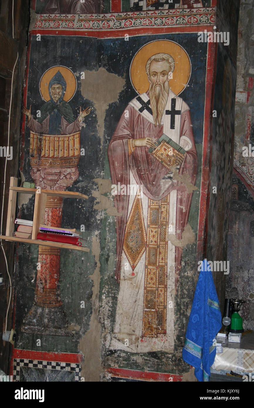 Des fresques de l'église de l'Archange Michael Lesnovo 068 Banque D'Images