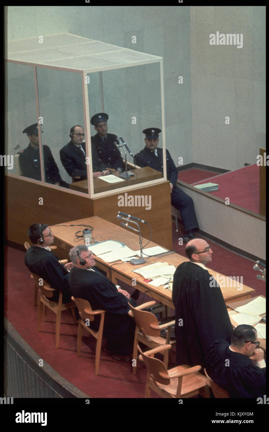 Procès Eichman1961 Banque D'Images