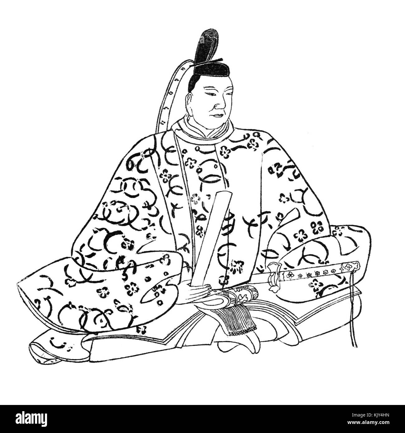 Minamoto no Yoshimitsu Banque D'Images