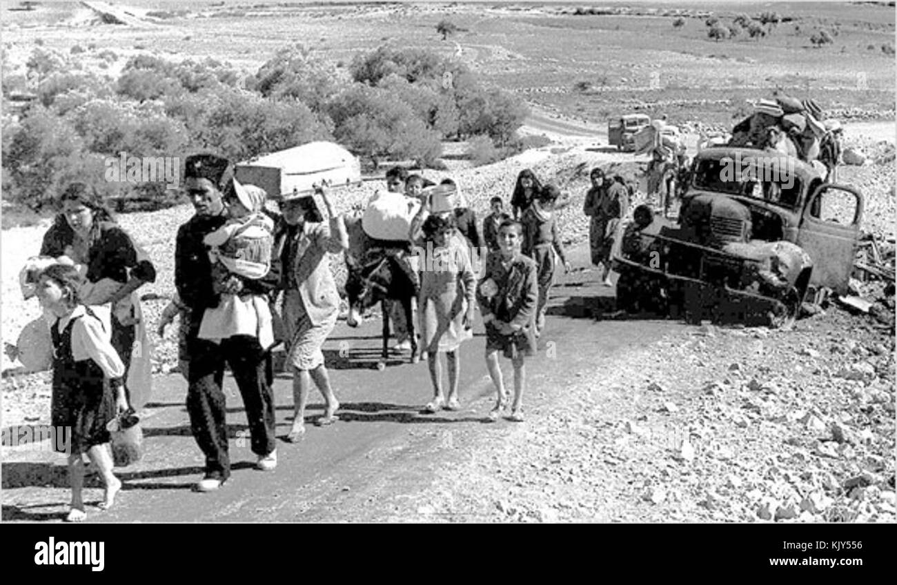 Réfugiés palestiniens Banque D'Images