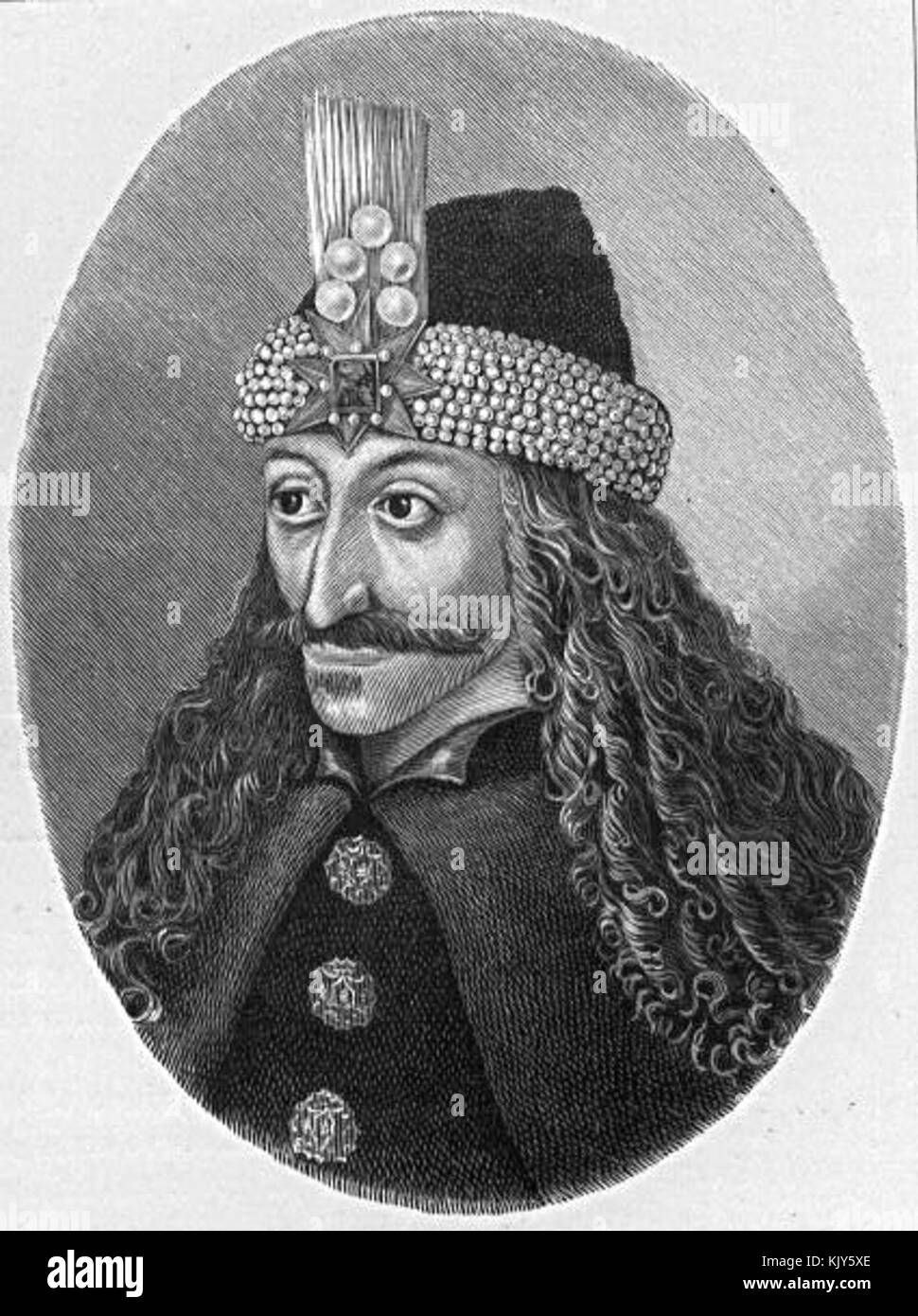 Vlad Tepes, également connu sous le nom de Vlad l'Impaleur, était un souverain de Valachie du XVe siècle, connu pour ses méthodes brutales de punir ses ennemis, laissant un héritage durable dans l'histoire européenne. Banque D'Images