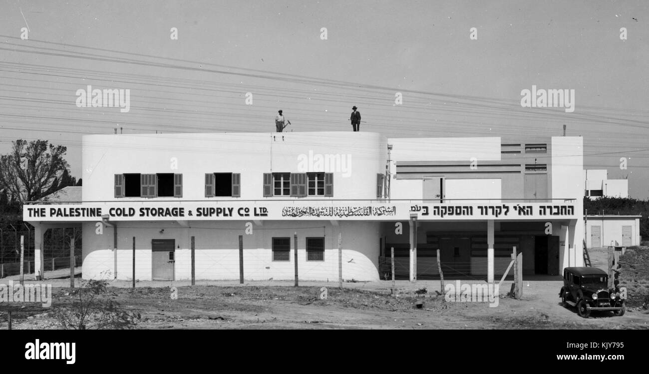 Tel Aviv. Entrepôt frigorifique. matpc.02670.II Banque D'Images