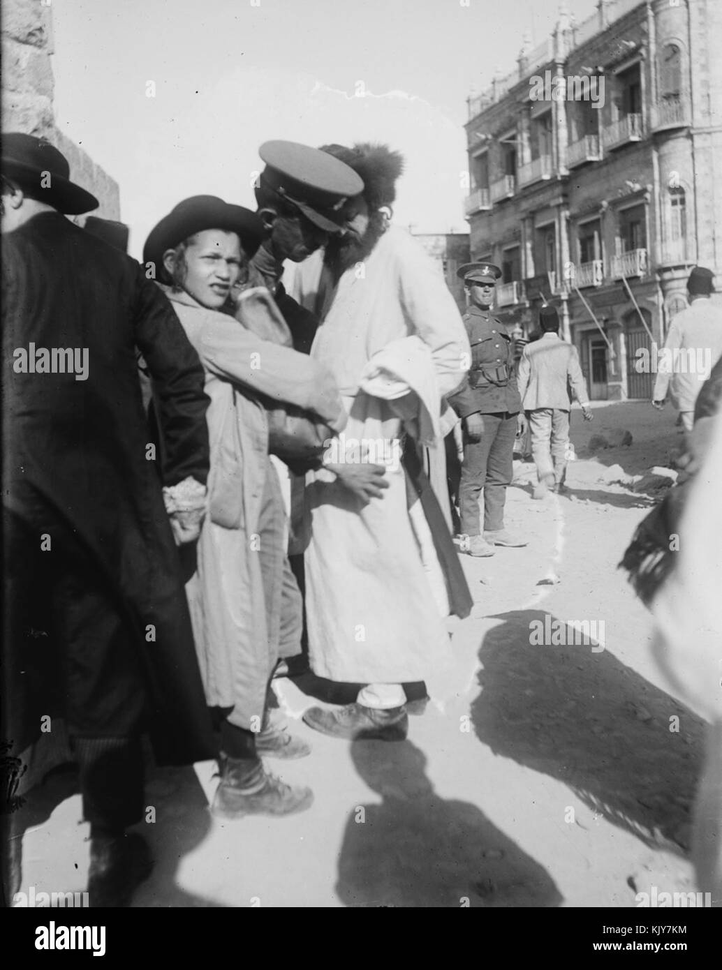 Avril 1920 émeutes de Jérusalem de 1234 policiers civils juifs Banque D'Images