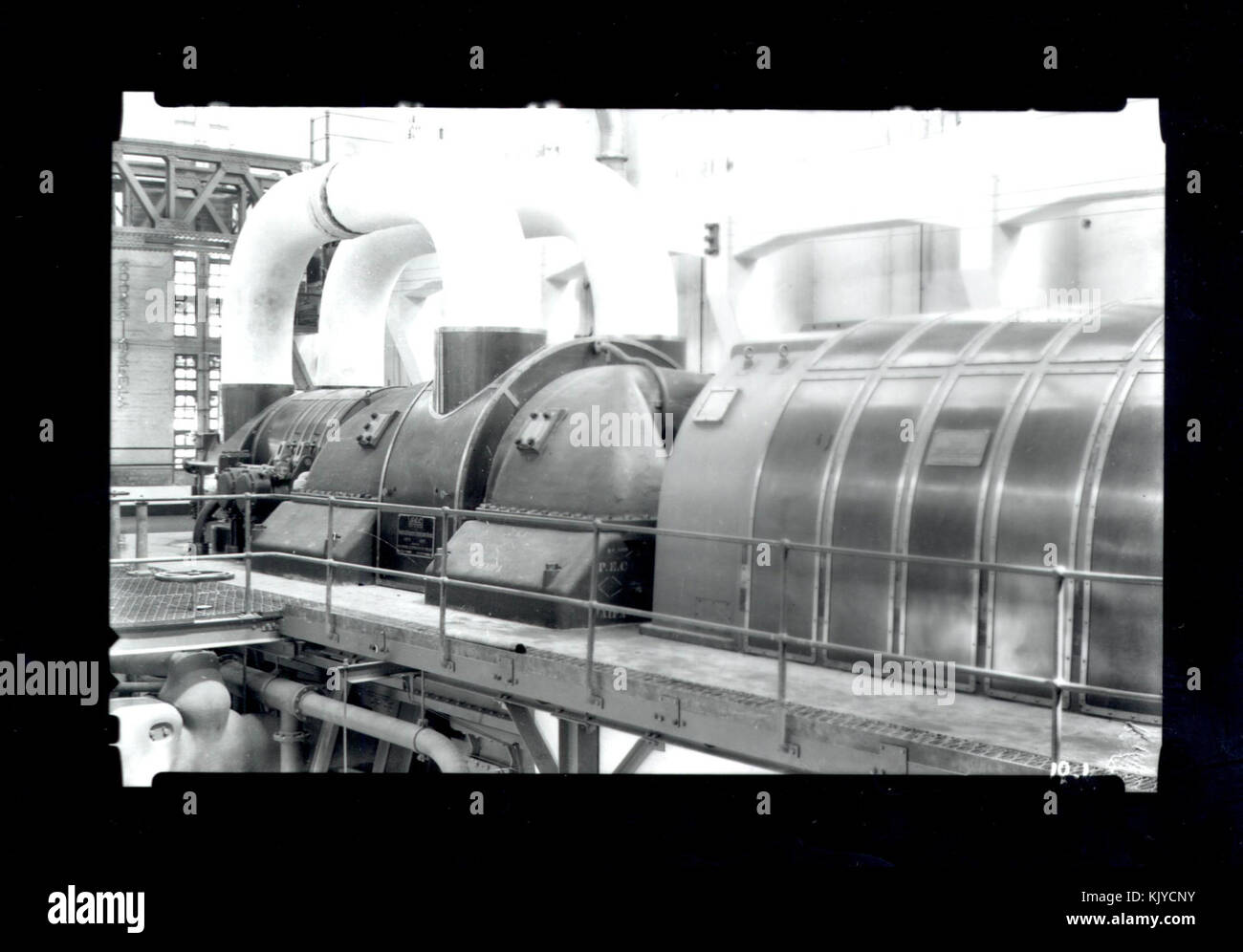 Haïfa Israël 5215 power station un Banque D'Images