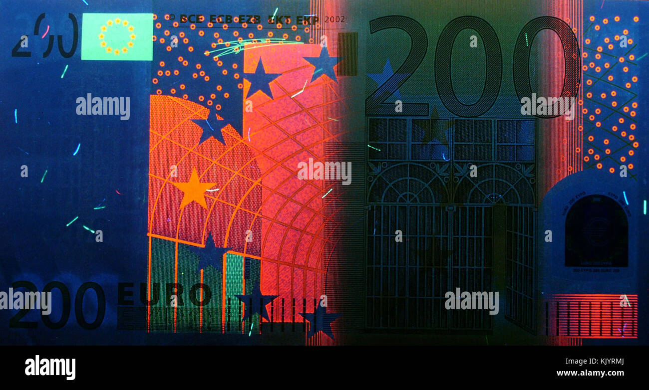 Uv 200 euro Banque D'Images