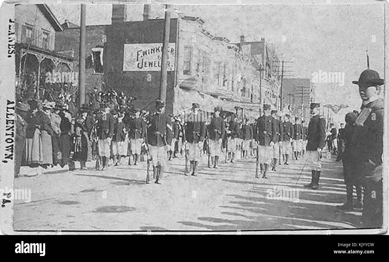 1898 La Parade de la victoire de la guerre hispano-américaine Banque D'Images