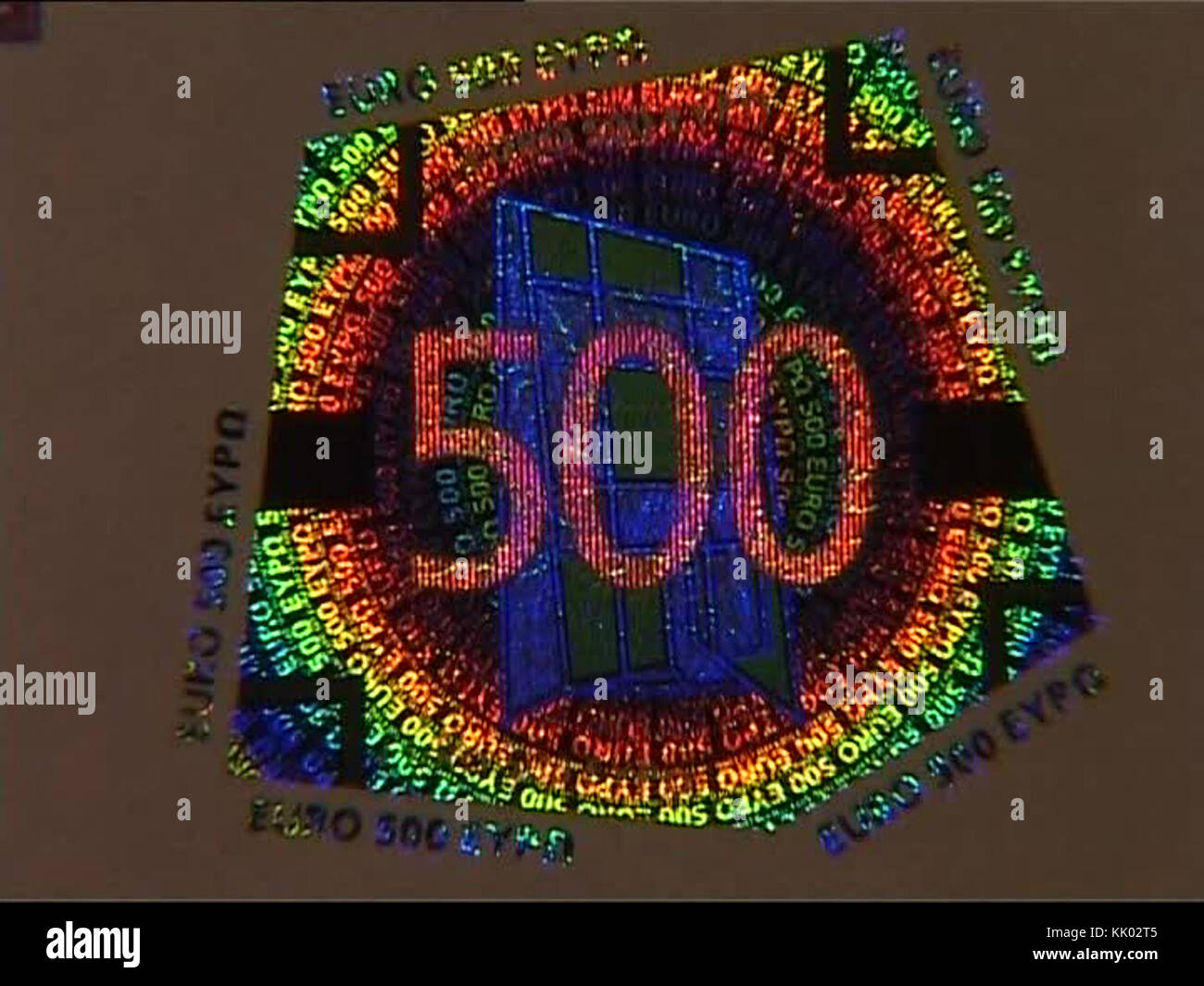 Ologramma 500euro Banque D'Images
