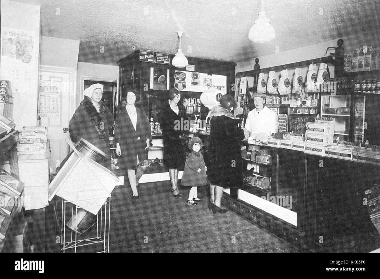 1935 Werls Boucherie Banque D'Images