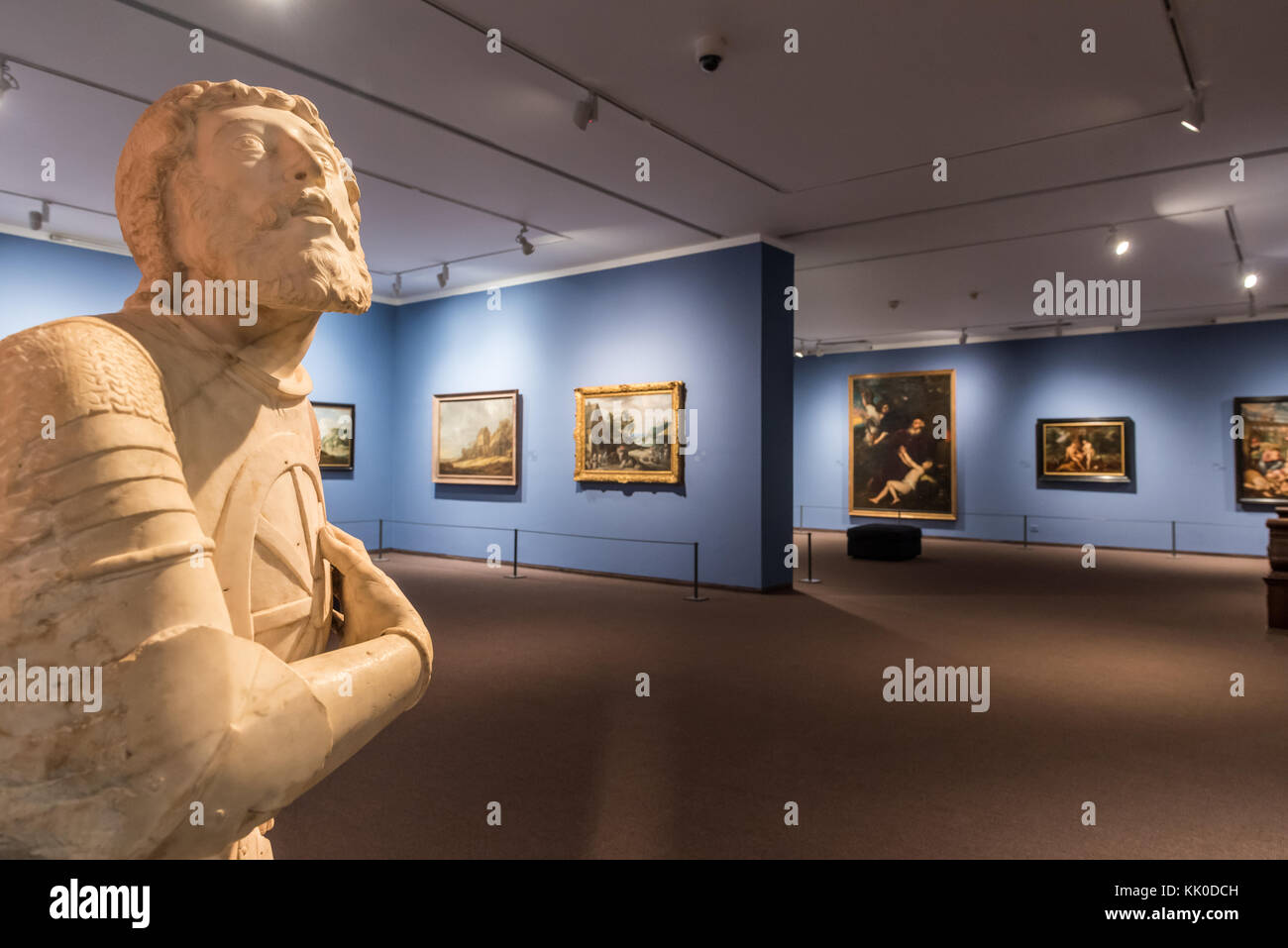 Israël, Tel Aviv - 24 novembre 2017 : Galeries dans le bâtiment principal de l'Tel Aviv Museum of art Banque D'Images