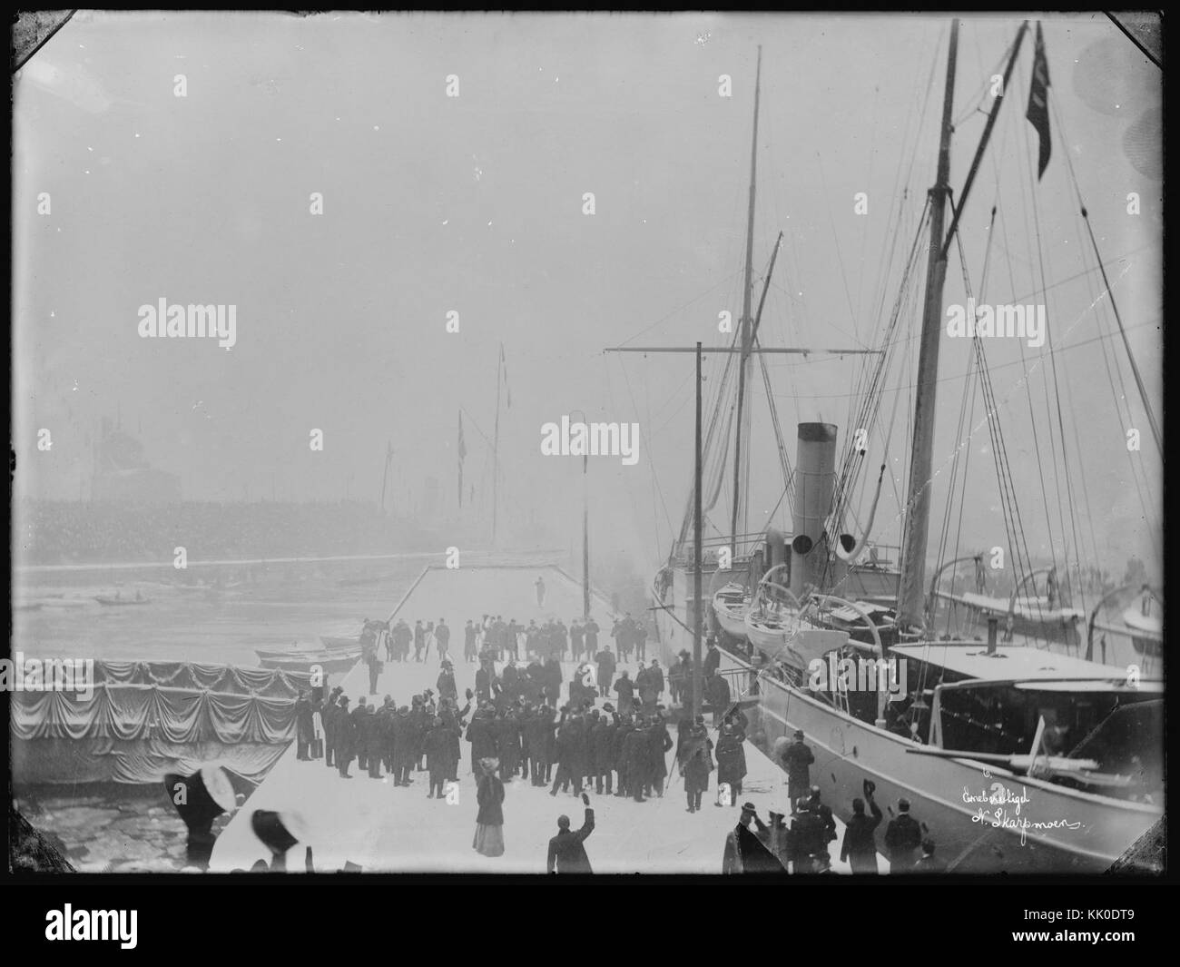 Kongeindtoget 25 11 05 nb digifoto 2016011800038 NB NS NM 00206 Banque D'Images