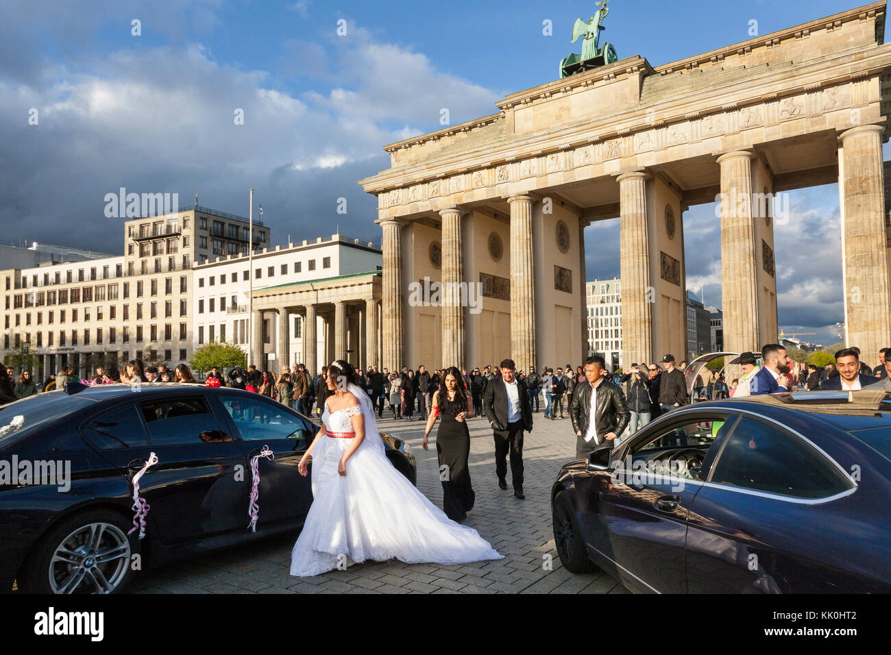 Porte de Brandebourg, Berlin, Allemagne Banque D'Images