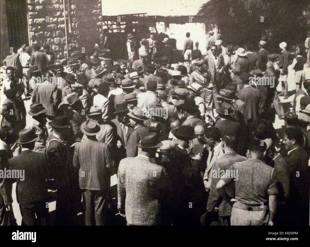 La conscription 1948 Banque D'Images