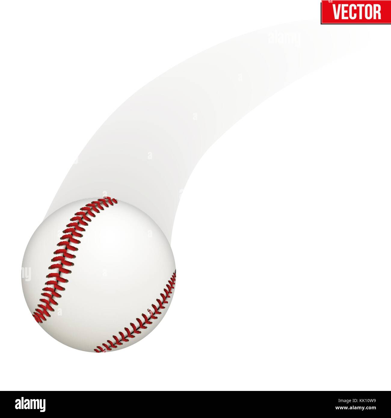 Vector illustration de boule en cuir baseball Illustration de Vecteur