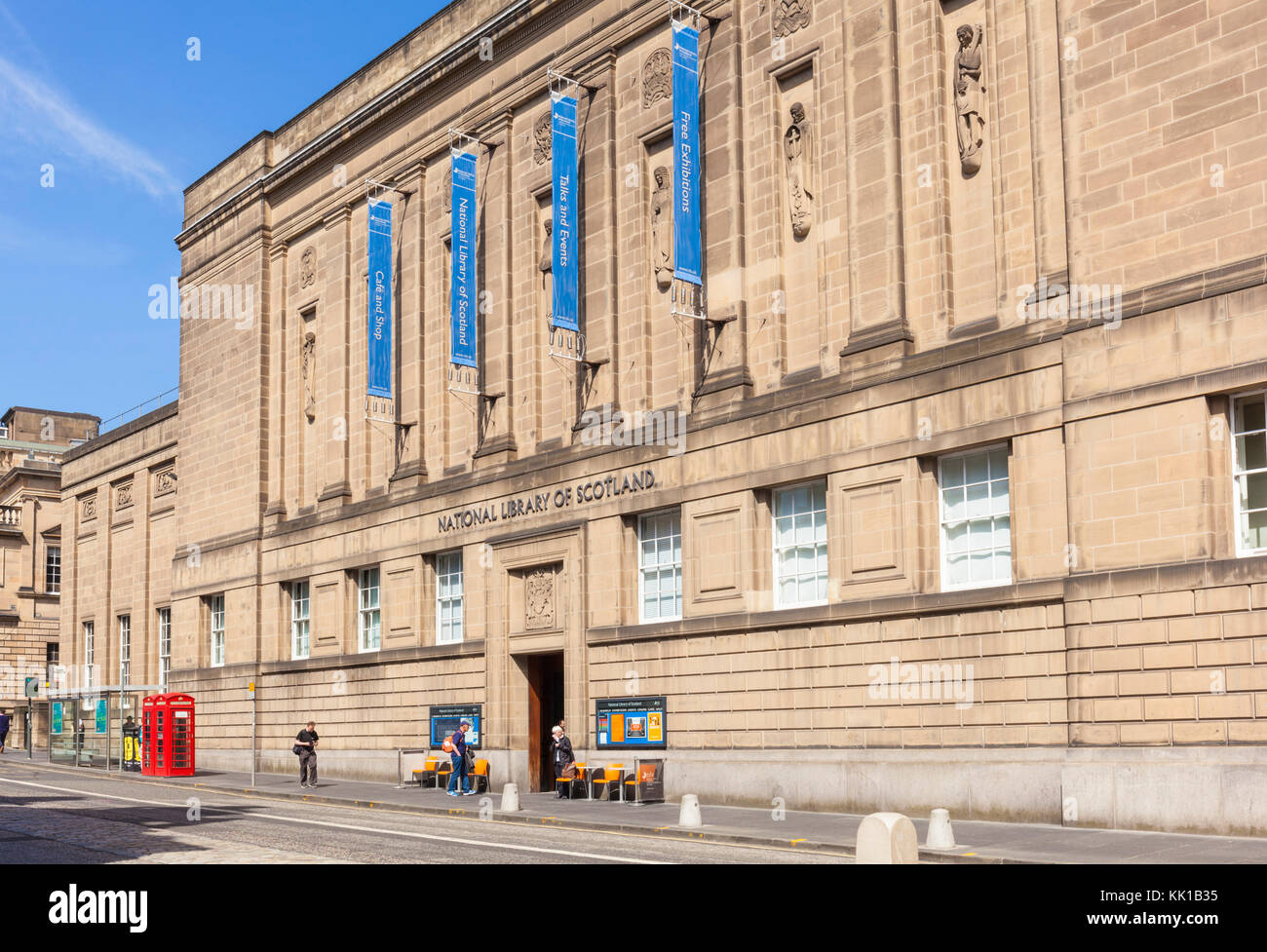 Edimbourg ecosse edimbourg bibliothèque nationale d'écosse sur George IV Bridge edinburgh old town edinburgh scotland uk go europe Banque D'Images