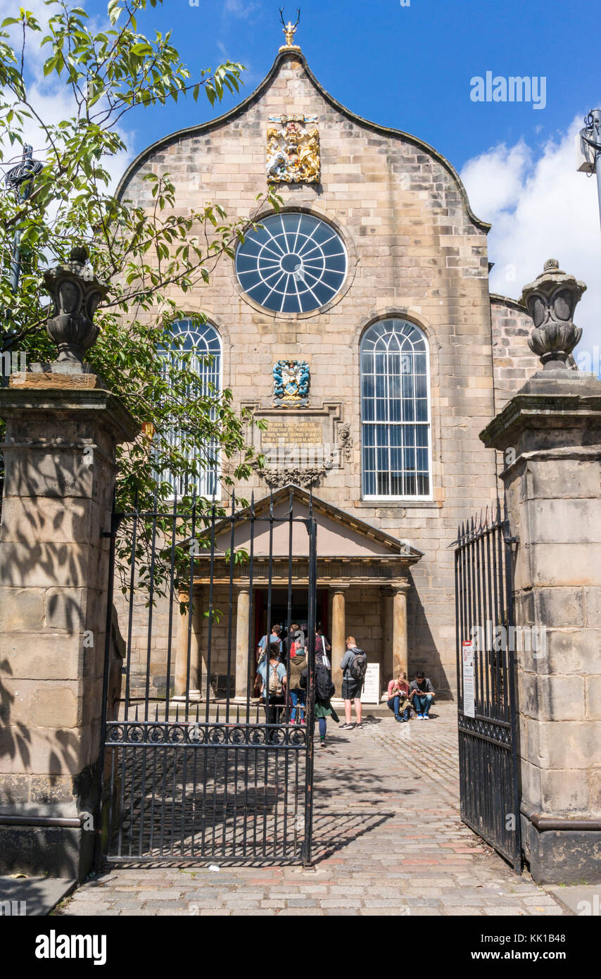 Edimbourg ecosse edimbourg Canongate Kirk ou le Kirk de la Canongate royal mile edinburgh scotland uk go europe Banque D'Images