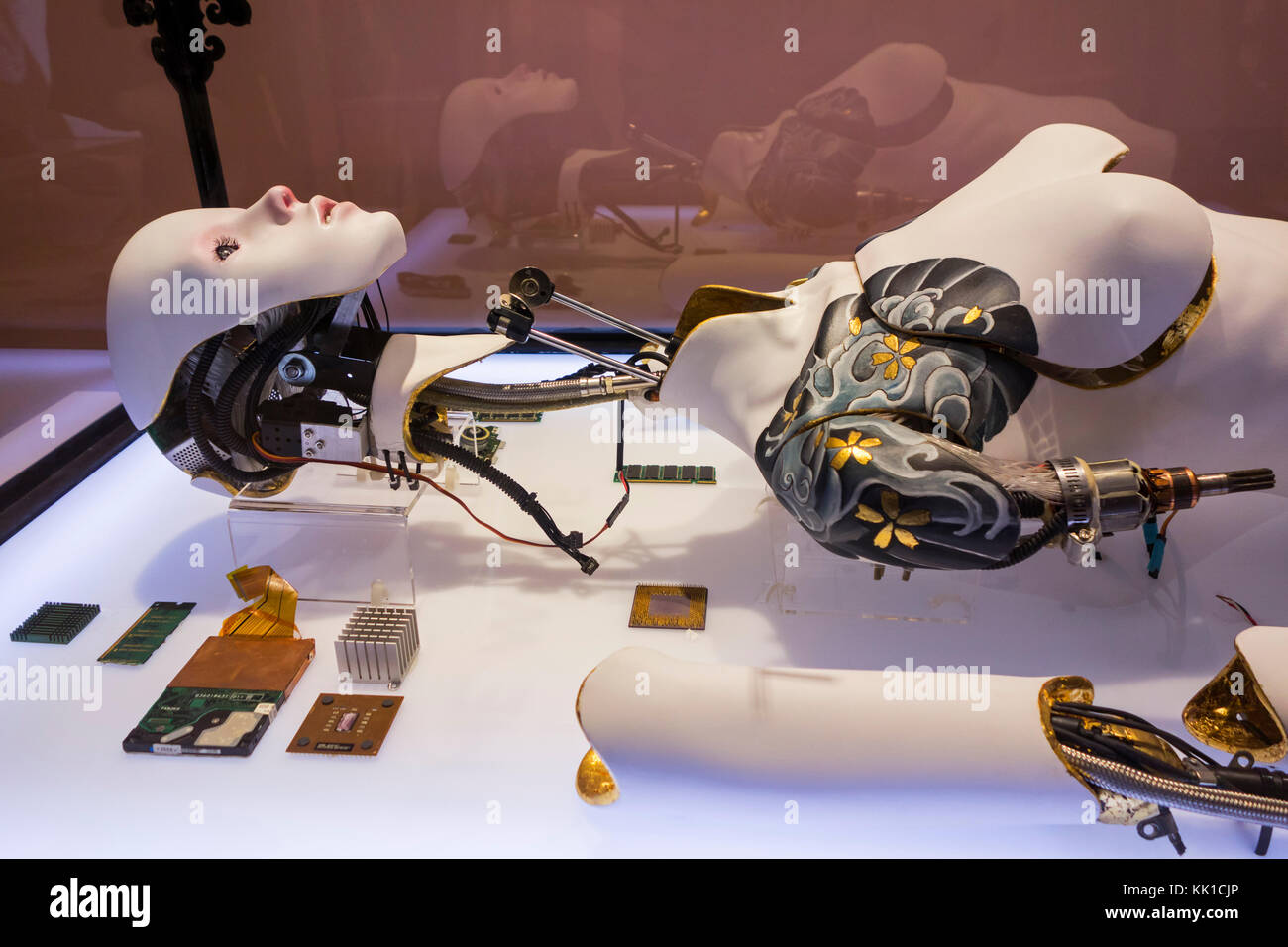 L'installation de déchets, la culture de la consommation où les parties du corps sont jetables Banque D'Images