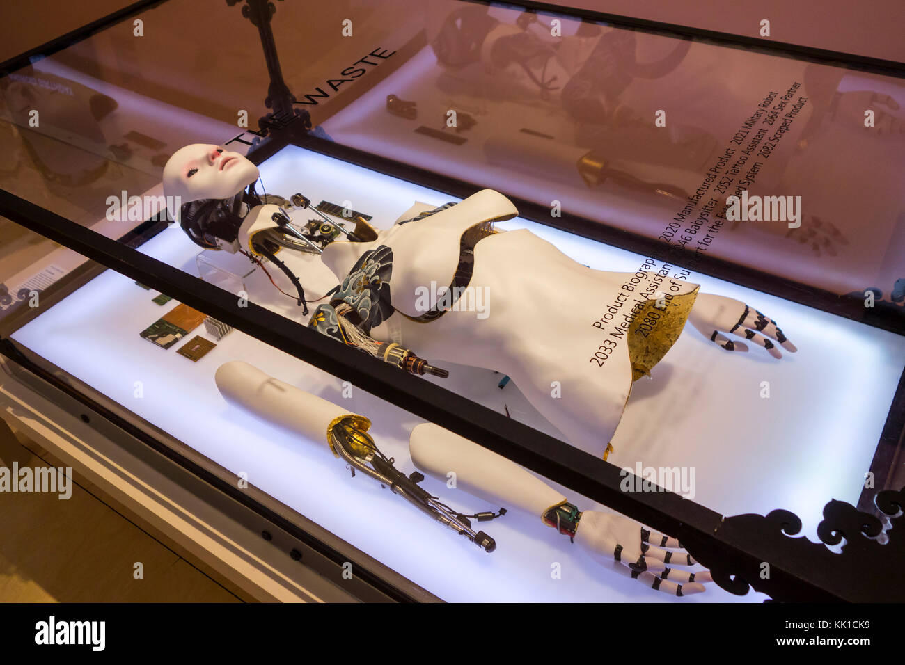 L'installation de déchets, la culture de la consommation où les parties du corps sont jetables Banque D'Images