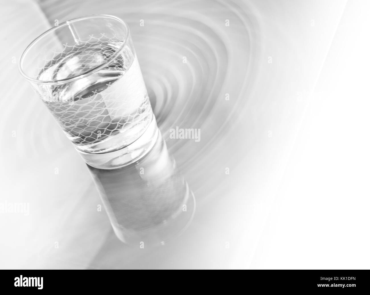 verre d’eau Banque D'Images