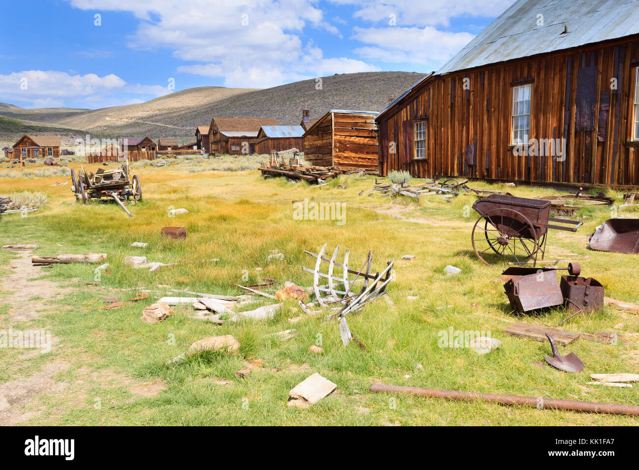 Vue de Bodie Ghost Town, California USA. Vieille mine abandonnée Banque D'Images Vue de Bodie Ghost Town, California USA. Vieille mine abandonnée Banque D'Images