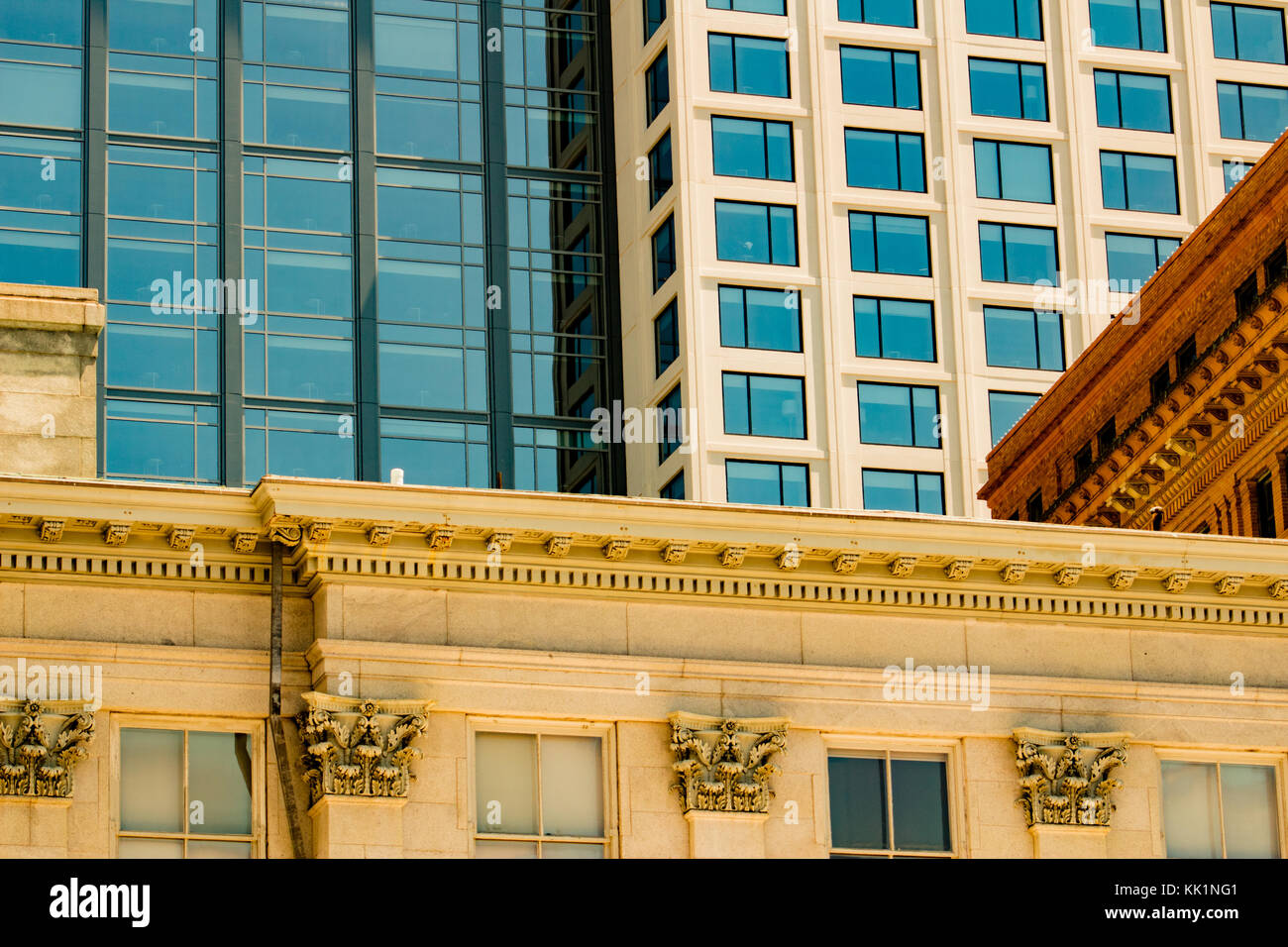 Les immeubles de grande hauteur dans le centre-ville Banque D'Images