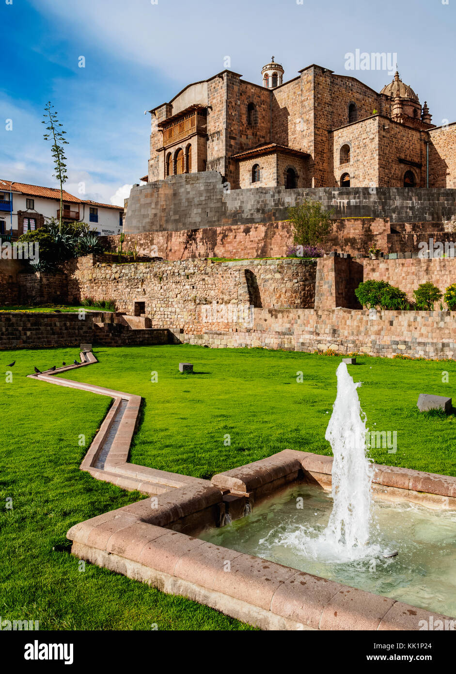 Qoricancha Ruines et couvent de Santo Domingo, Cusco, Pérou Banque D'Images