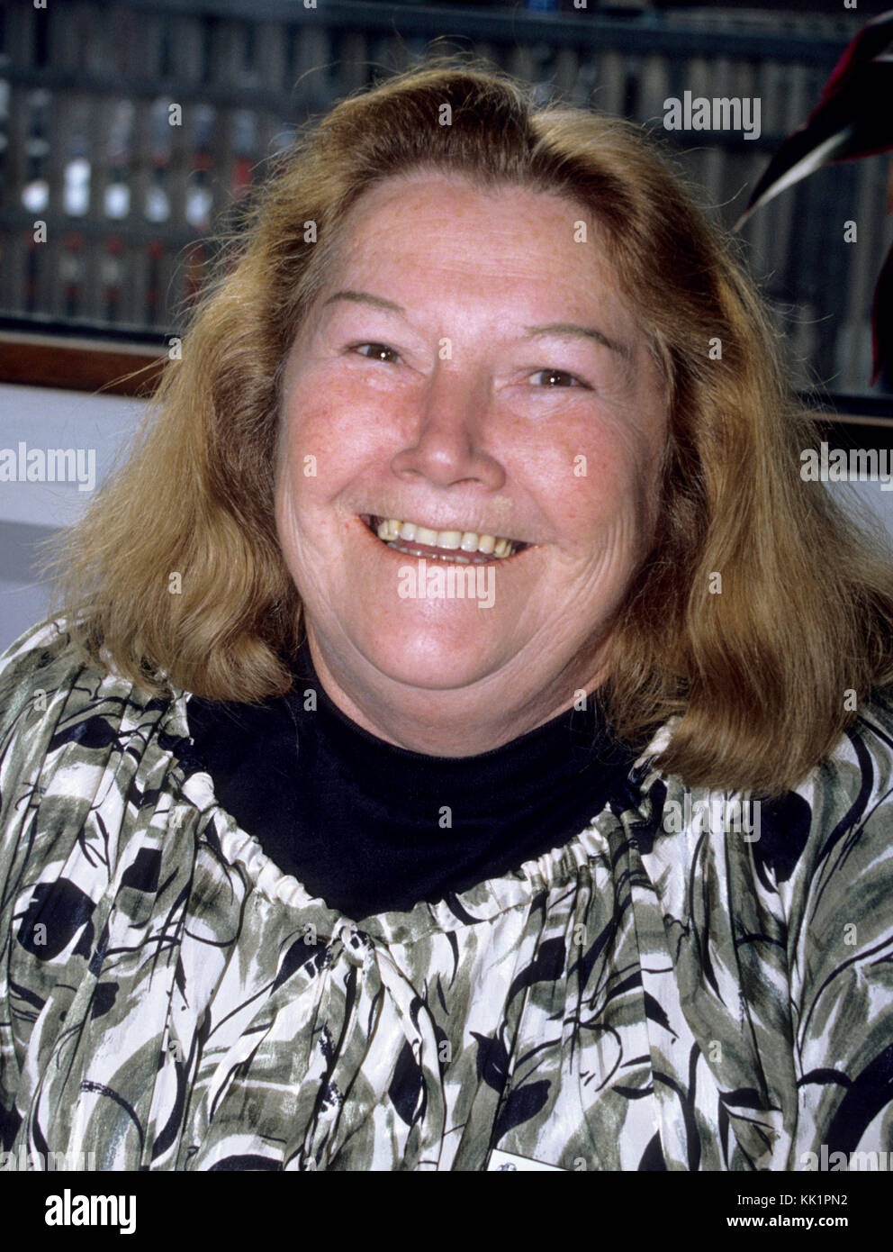 Colleen mccullough auteur australien connu pour ses romans au salon du livre de Göteborg 1996 Banque D'Images